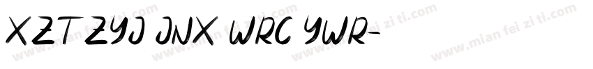 XZT ZYJ JNX WRC YWR字体转换